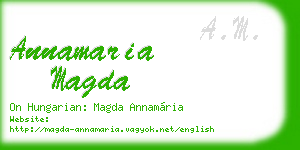annamaria magda business card