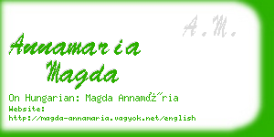 annamaria magda business card